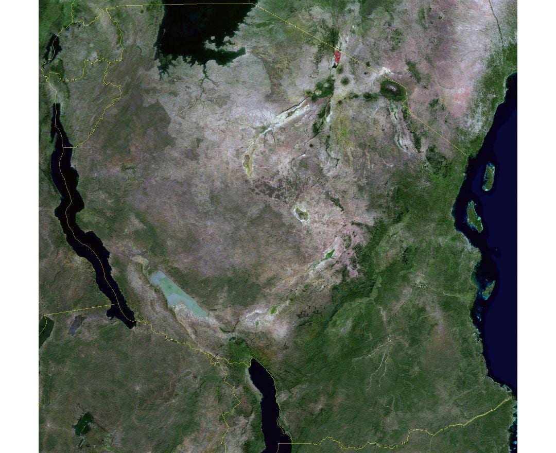 Kat jeyografik satelit tanzani