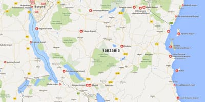 Kat jeyografik nan tanzani èpòt 